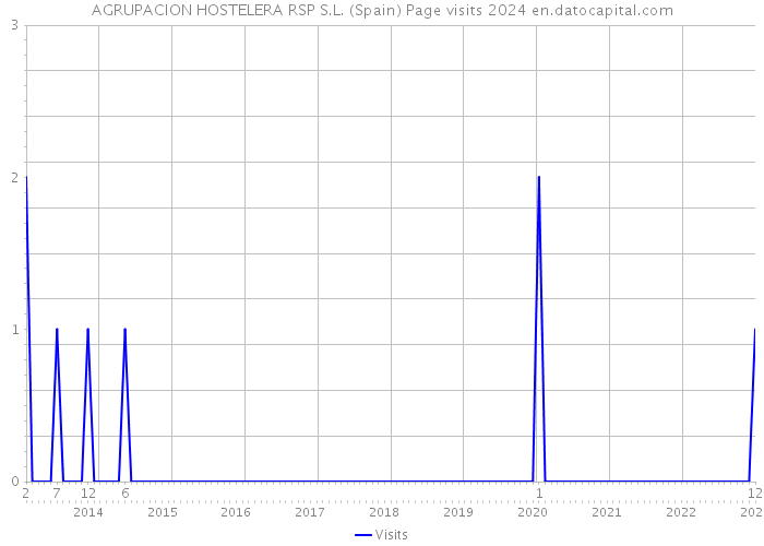 AGRUPACION HOSTELERA RSP S.L. (Spain) Page visits 2024 
