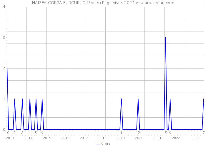 HAIZEA CORPA BURGUILLO (Spain) Page visits 2024 