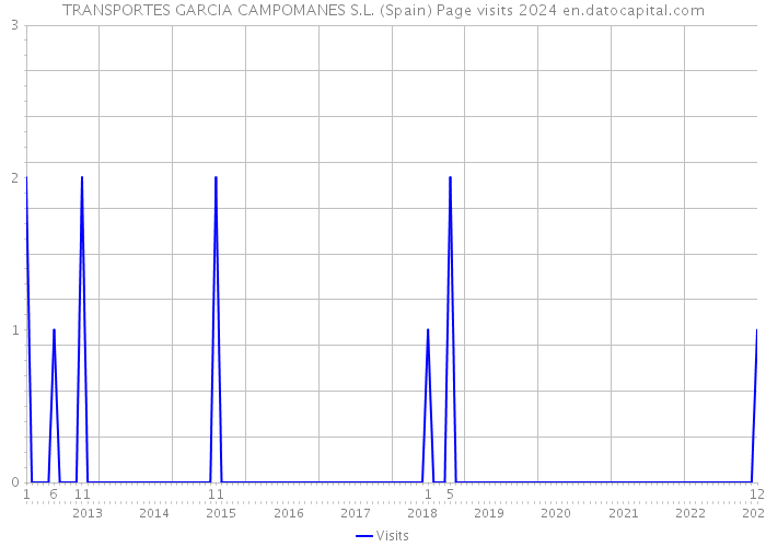 TRANSPORTES GARCIA CAMPOMANES S.L. (Spain) Page visits 2024 