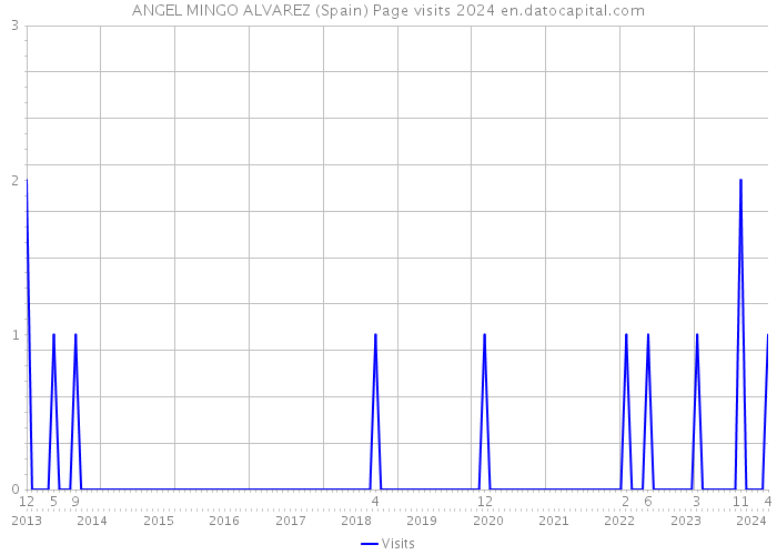 ANGEL MINGO ALVAREZ (Spain) Page visits 2024 