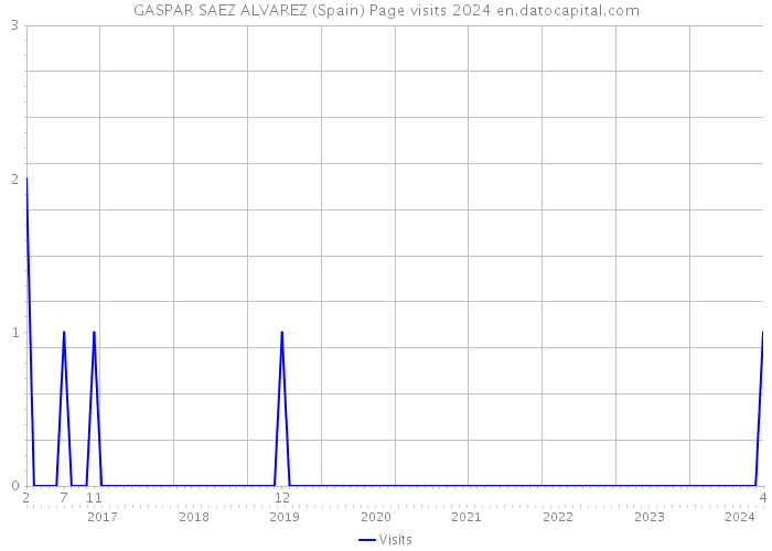GASPAR SAEZ ALVAREZ (Spain) Page visits 2024 