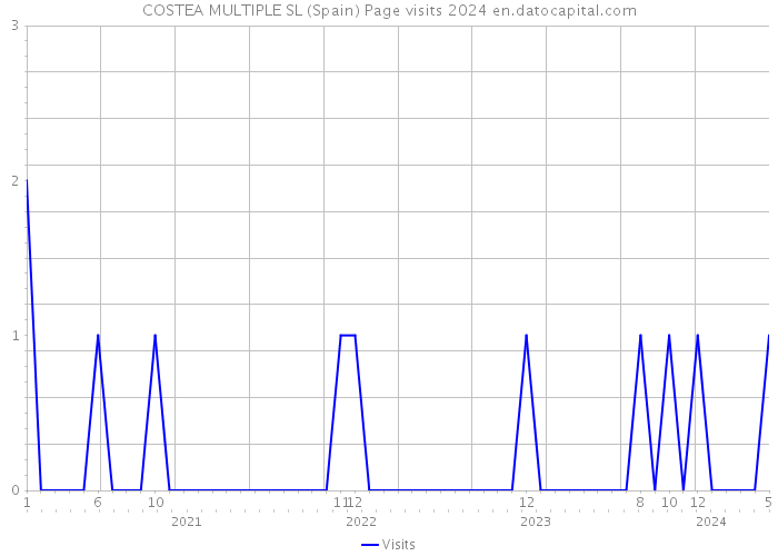 COSTEA MULTIPLE SL (Spain) Page visits 2024 