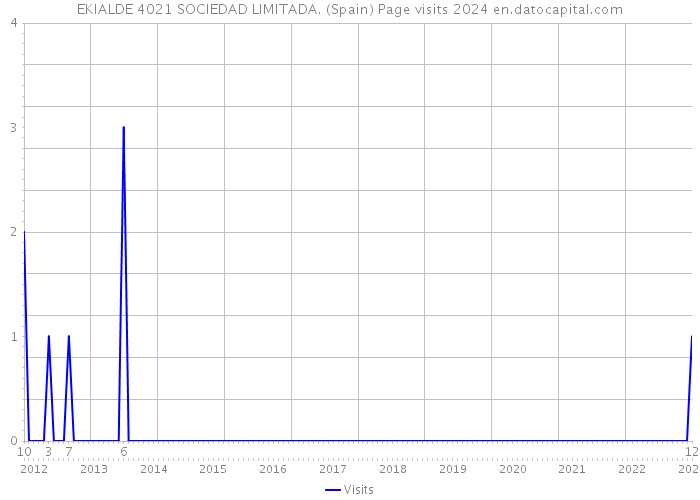 EKIALDE 4021 SOCIEDAD LIMITADA. (Spain) Page visits 2024 