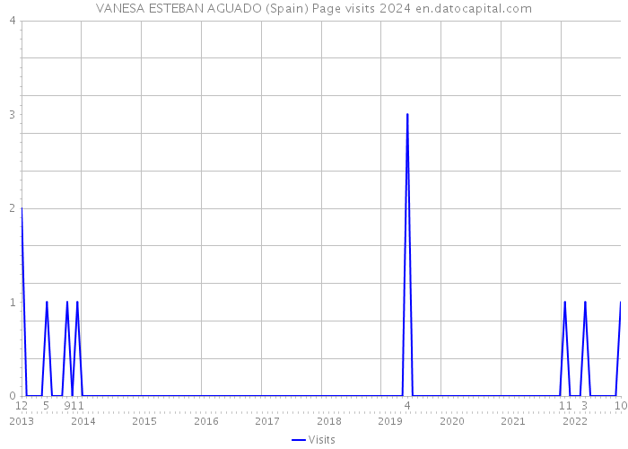 VANESA ESTEBAN AGUADO (Spain) Page visits 2024 