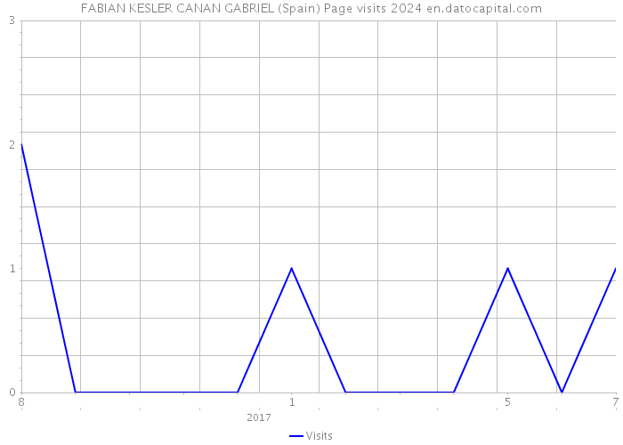 FABIAN KESLER CANAN GABRIEL (Spain) Page visits 2024 