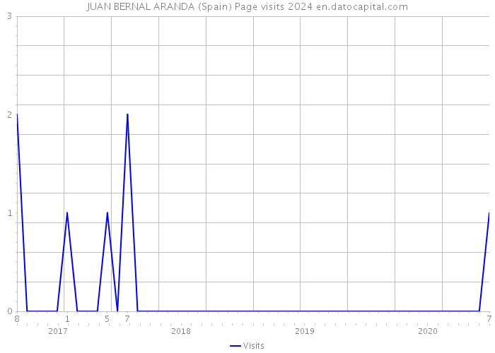 JUAN BERNAL ARANDA (Spain) Page visits 2024 