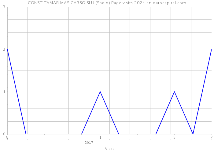 CONST.TAMAR MAS CARBO SLU (Spain) Page visits 2024 