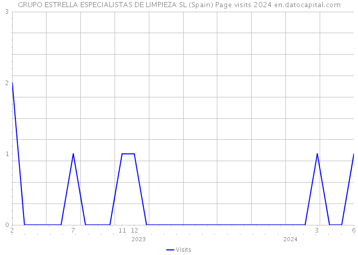 GRUPO ESTRELLA ESPECIALISTAS DE LIMPIEZA SL (Spain) Page visits 2024 