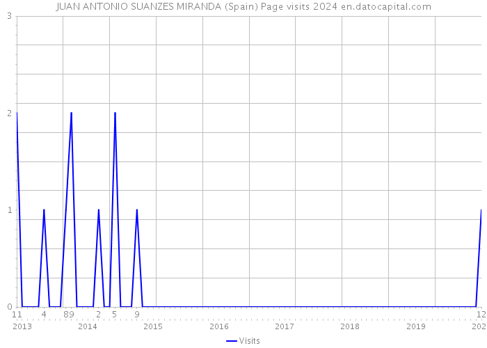 JUAN ANTONIO SUANZES MIRANDA (Spain) Page visits 2024 