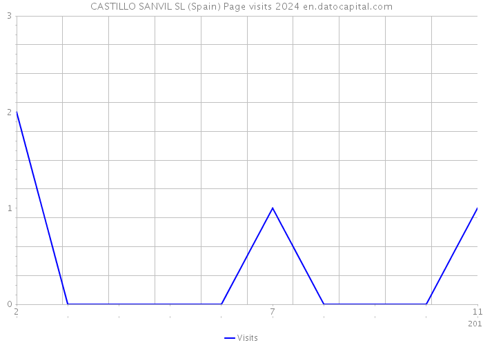 CASTILLO SANVIL SL (Spain) Page visits 2024 