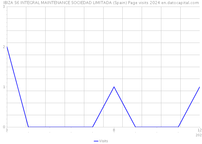 IBIZA S6 INTEGRAL MAINTENANCE SOCIEDAD LIMITADA (Spain) Page visits 2024 
