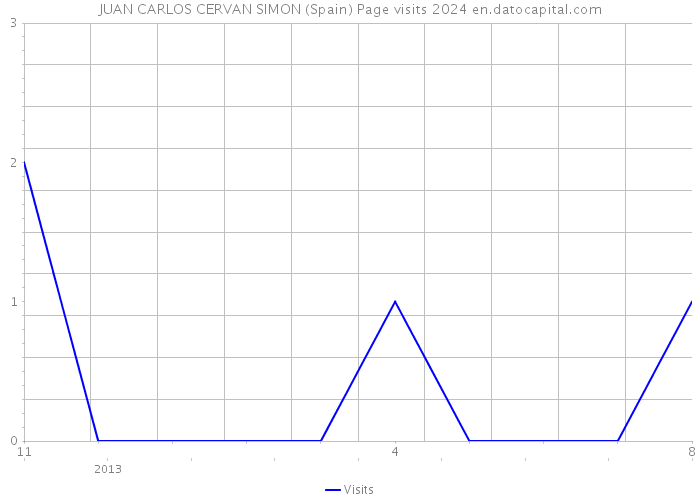 JUAN CARLOS CERVAN SIMON (Spain) Page visits 2024 