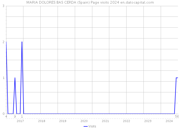 MARIA DOLORES BAS CERDA (Spain) Page visits 2024 