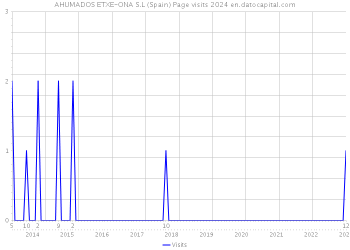 AHUMADOS ETXE-ONA S.L (Spain) Page visits 2024 