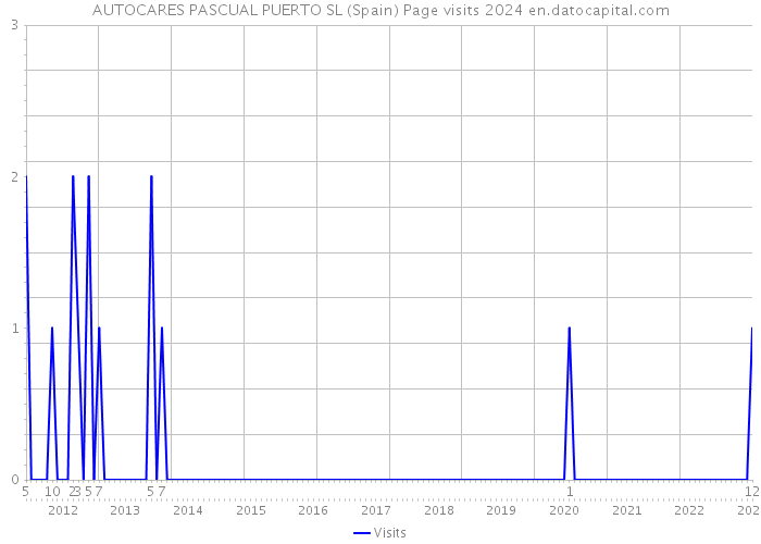 AUTOCARES PASCUAL PUERTO SL (Spain) Page visits 2024 