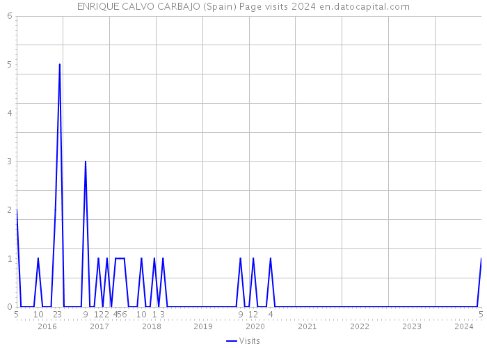 ENRIQUE CALVO CARBAJO (Spain) Page visits 2024 