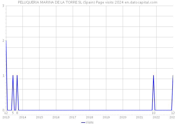 PELUQUERIA MARINA DE LA TORRE SL (Spain) Page visits 2024 