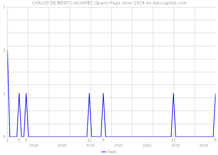 CARLOS DE BENITO ALVAREZ (Spain) Page visits 2024 