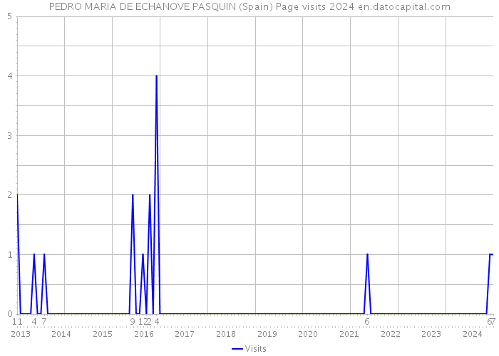 PEDRO MARIA DE ECHANOVE PASQUIN (Spain) Page visits 2024 