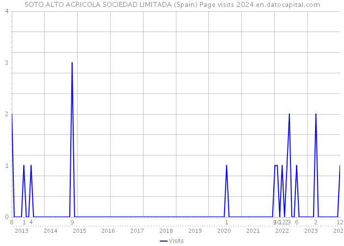 SOTO ALTO AGRICOLA SOCIEDAD LIMITADA (Spain) Page visits 2024 