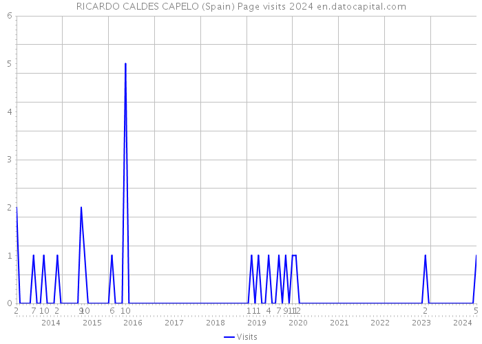 RICARDO CALDES CAPELO (Spain) Page visits 2024 