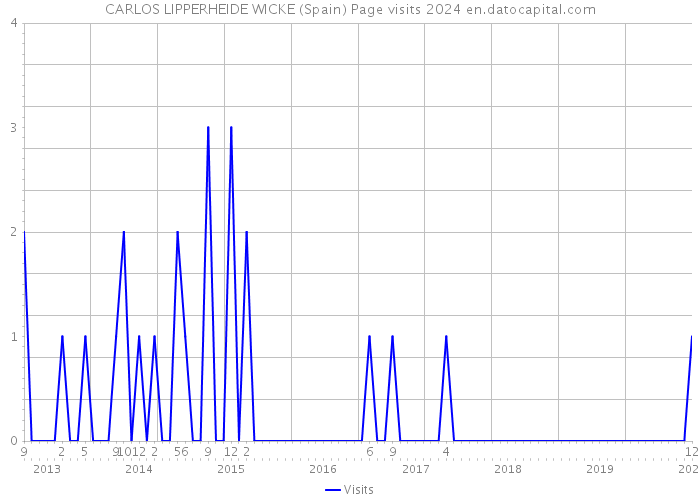 CARLOS LIPPERHEIDE WICKE (Spain) Page visits 2024 