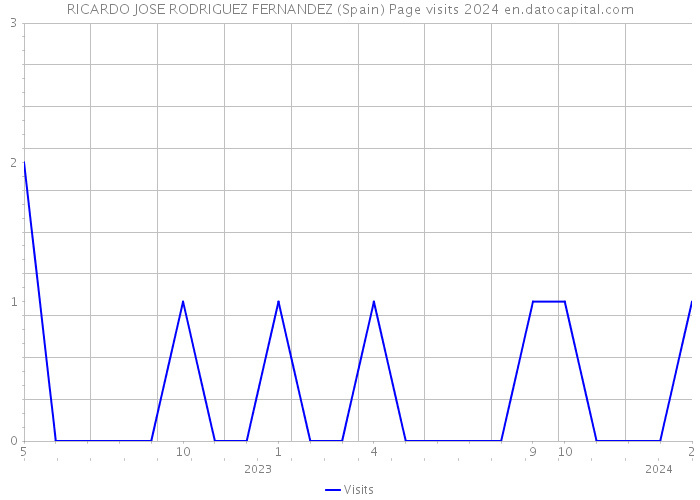 RICARDO JOSE RODRIGUEZ FERNANDEZ (Spain) Page visits 2024 