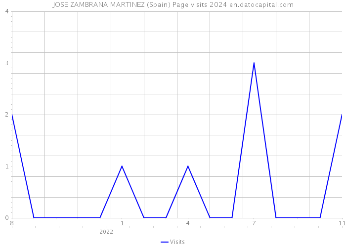 JOSE ZAMBRANA MARTINEZ (Spain) Page visits 2024 