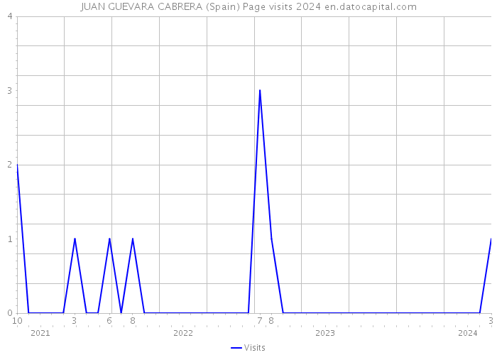 JUAN GUEVARA CABRERA (Spain) Page visits 2024 