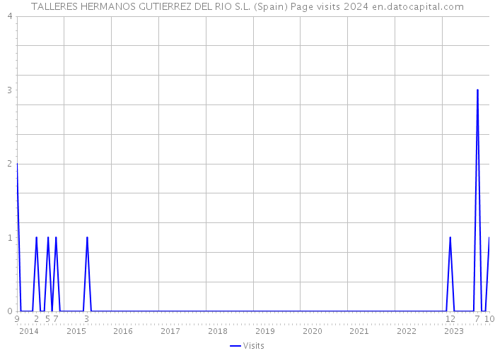 TALLERES HERMANOS GUTIERREZ DEL RIO S.L. (Spain) Page visits 2024 