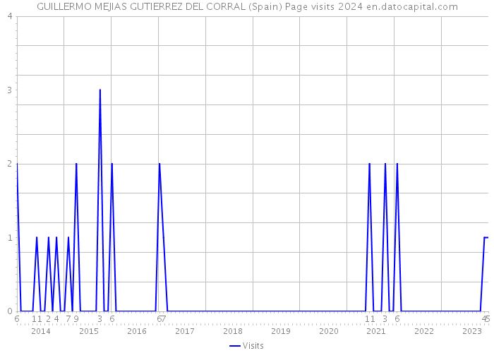 GUILLERMO MEJIAS GUTIERREZ DEL CORRAL (Spain) Page visits 2024 
