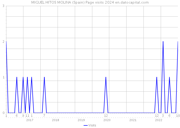 MIGUEL HITOS MOLINA (Spain) Page visits 2024 