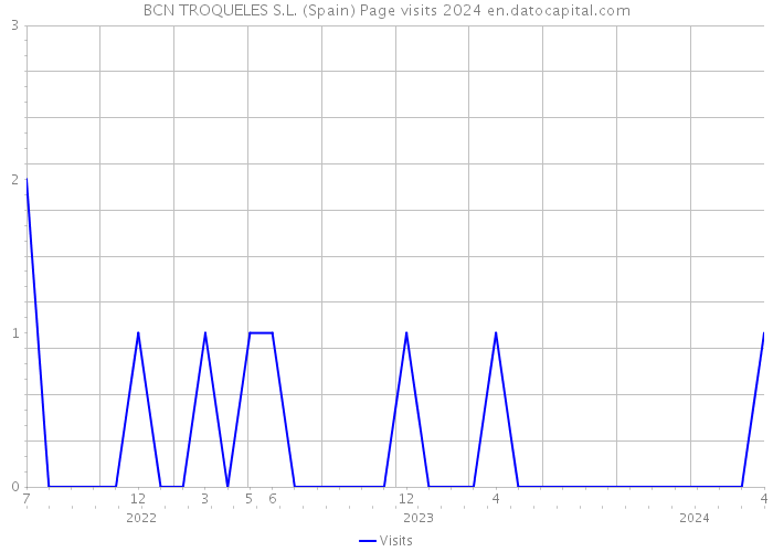 BCN TROQUELES S.L. (Spain) Page visits 2024 