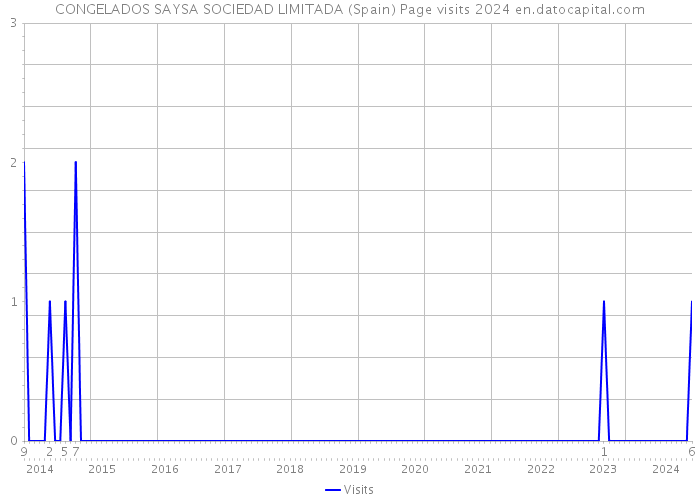 CONGELADOS SAYSA SOCIEDAD LIMITADA (Spain) Page visits 2024 