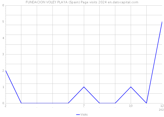 FUNDACION VOLEY PLAYA (Spain) Page visits 2024 