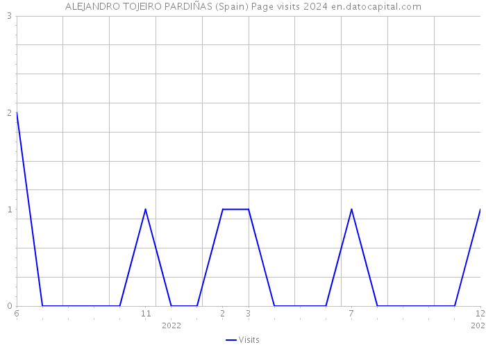 ALEJANDRO TOJEIRO PARDIÑAS (Spain) Page visits 2024 