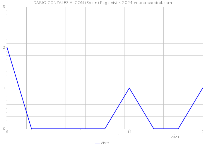 DARIO GONZALEZ ALCON (Spain) Page visits 2024 