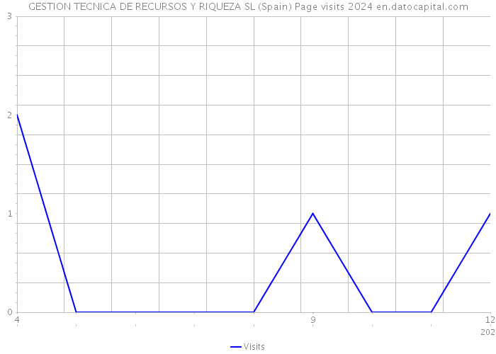 GESTION TECNICA DE RECURSOS Y RIQUEZA SL (Spain) Page visits 2024 