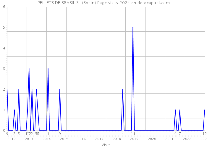 PELLETS DE BRASIL SL (Spain) Page visits 2024 