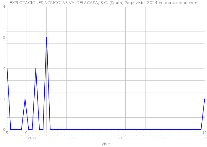 EXPLOTACIONES AGRICOLAS VALDELACASA, S.C. (Spain) Page visits 2024 