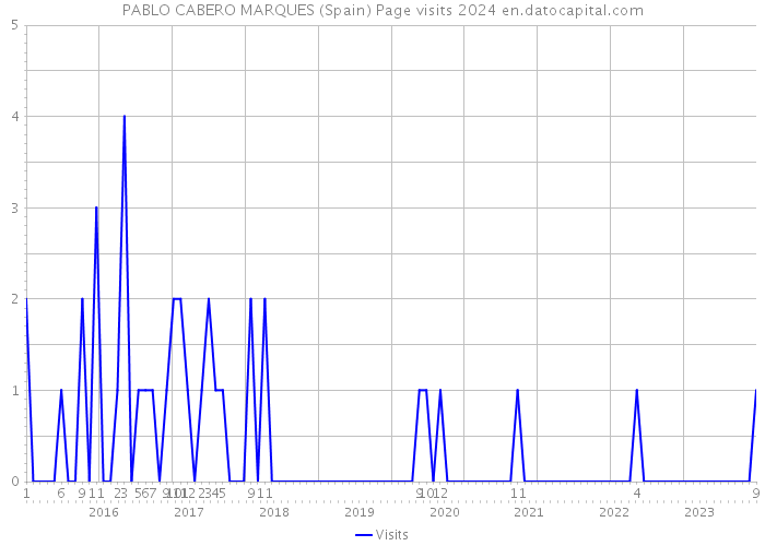 PABLO CABERO MARQUES (Spain) Page visits 2024 