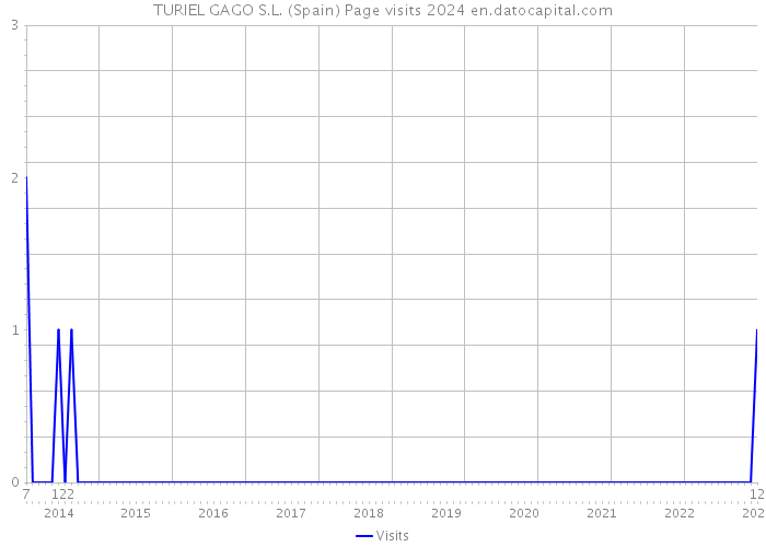 TURIEL GAGO S.L. (Spain) Page visits 2024 