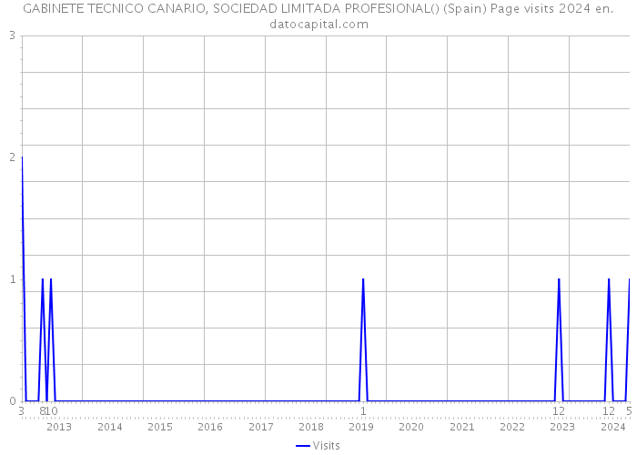 GABINETE TECNICO CANARIO, SOCIEDAD LIMITADA PROFESIONAL() (Spain) Page visits 2024 