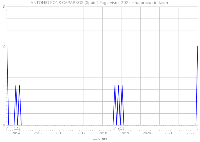 ANTONIO PONS CAPARROS (Spain) Page visits 2024 