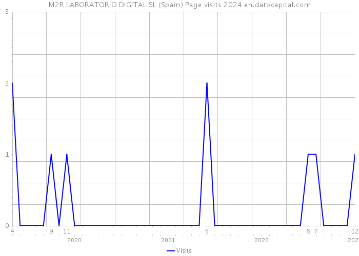 M2R LABORATORIO DIGITAL SL (Spain) Page visits 2024 