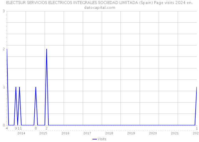 ELECTSUR SERVICIOS ELECTRICOS INTEGRALES SOCIEDAD LIMITADA (Spain) Page visits 2024 