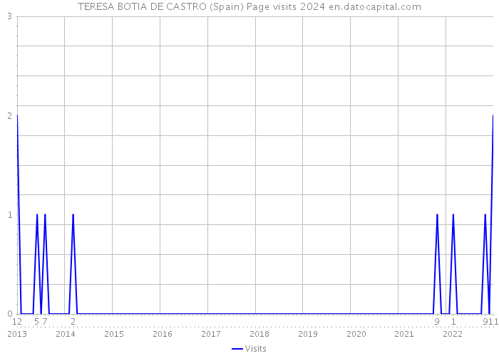 TERESA BOTIA DE CASTRO (Spain) Page visits 2024 