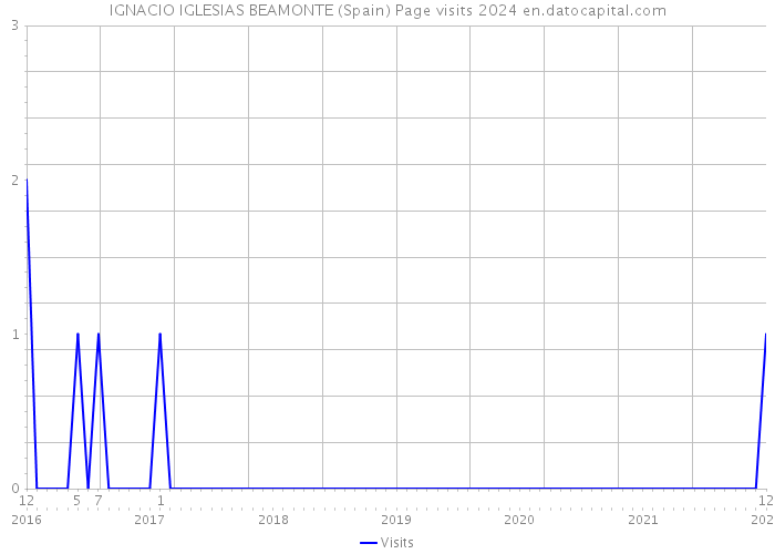 IGNACIO IGLESIAS BEAMONTE (Spain) Page visits 2024 
