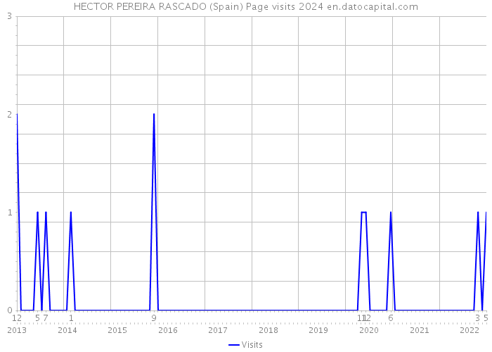 HECTOR PEREIRA RASCADO (Spain) Page visits 2024 