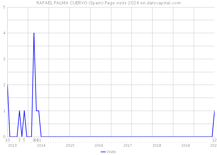 RAFAEL PALMA CUERVO (Spain) Page visits 2024 